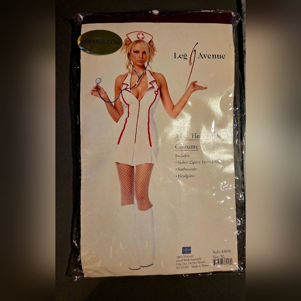 Leg Avenue Women's Nurse Costume - White and Red